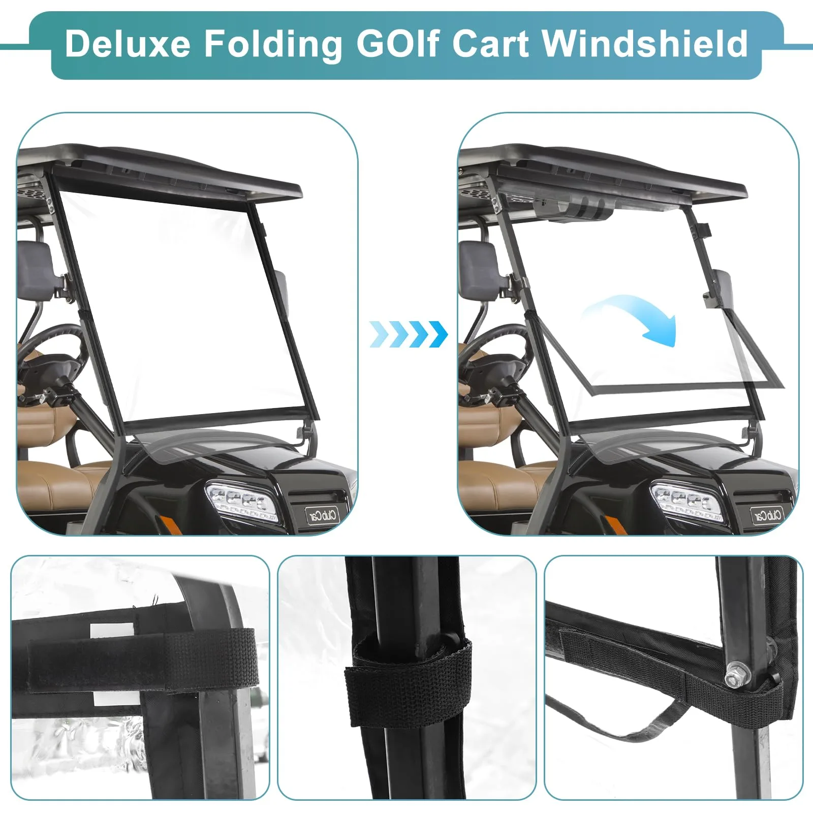 RIZINKART Foldable Windshield for Club Car Precedent image 4