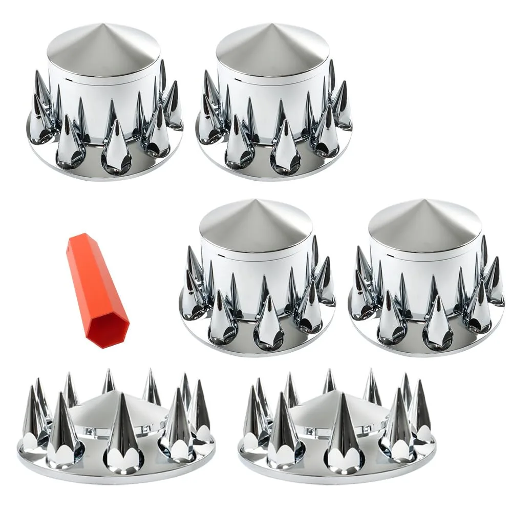 Generic Chrome 33mm Screw-On Hub Cover Kit