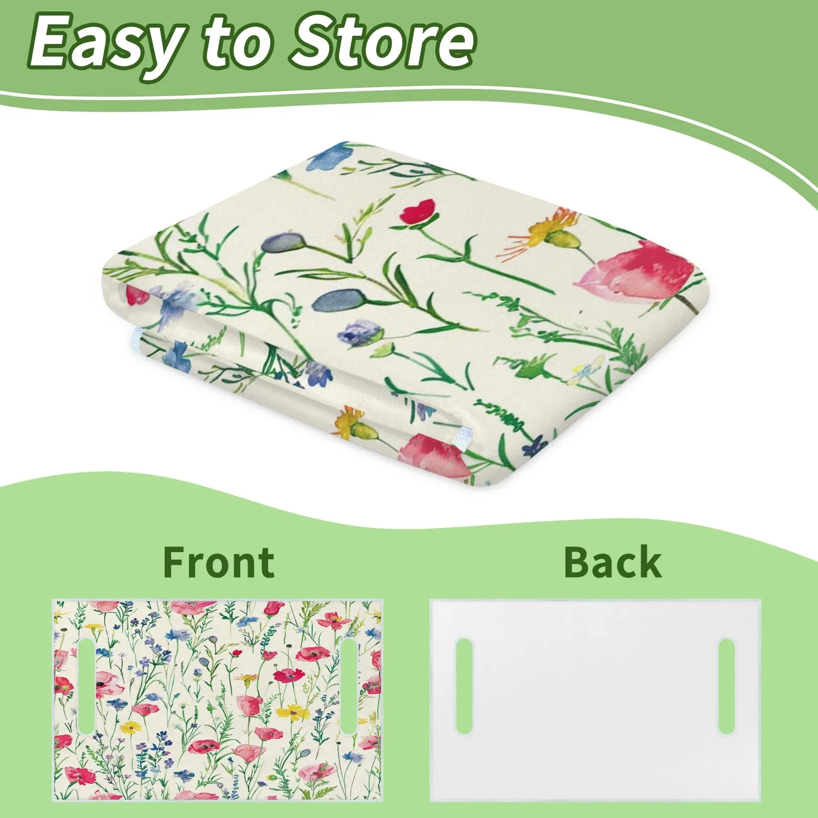 Tiveruda Wildflowers Golf Cart Seat Cover, 51 x 31 in image 4