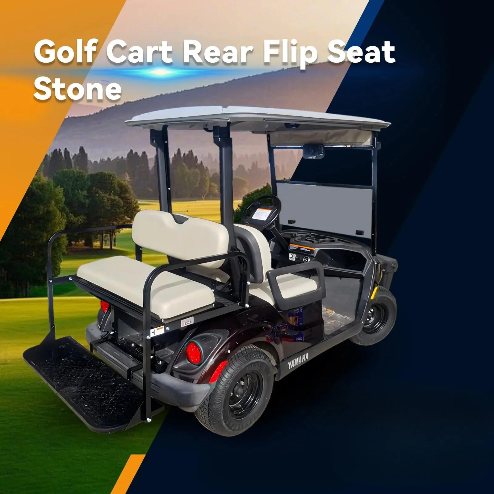 Rainier Parts Stone Rear Seat for Yamaha Drive G29 image 2