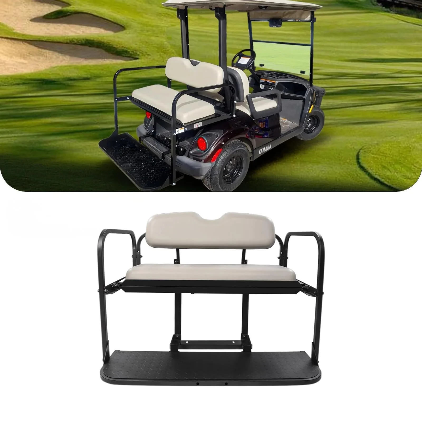 Rainier Parts Stone Rear Seat for Yamaha Drive G29