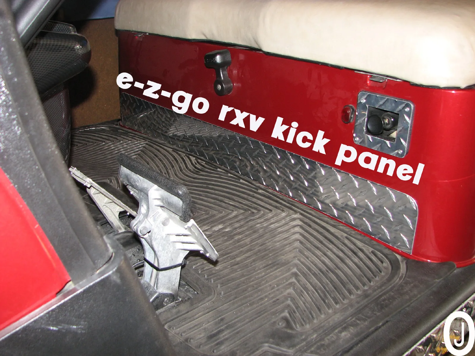 J & O Carts Parts E-Z-GO RXV Diamond Plate Kick Panel image 4