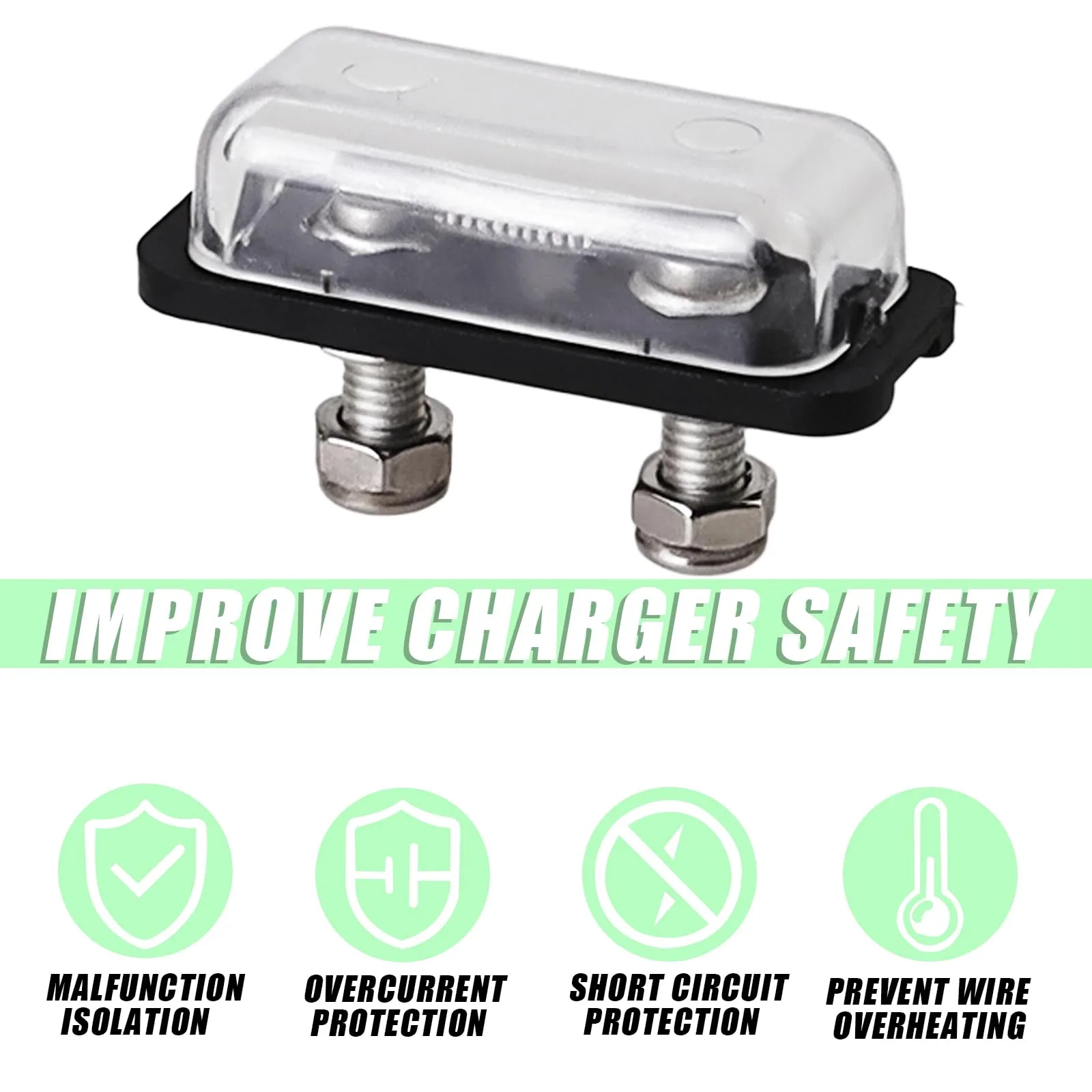 HOGUCAL 48V Club Car Charger Fuse Receptacle 1017968-01 image 2
