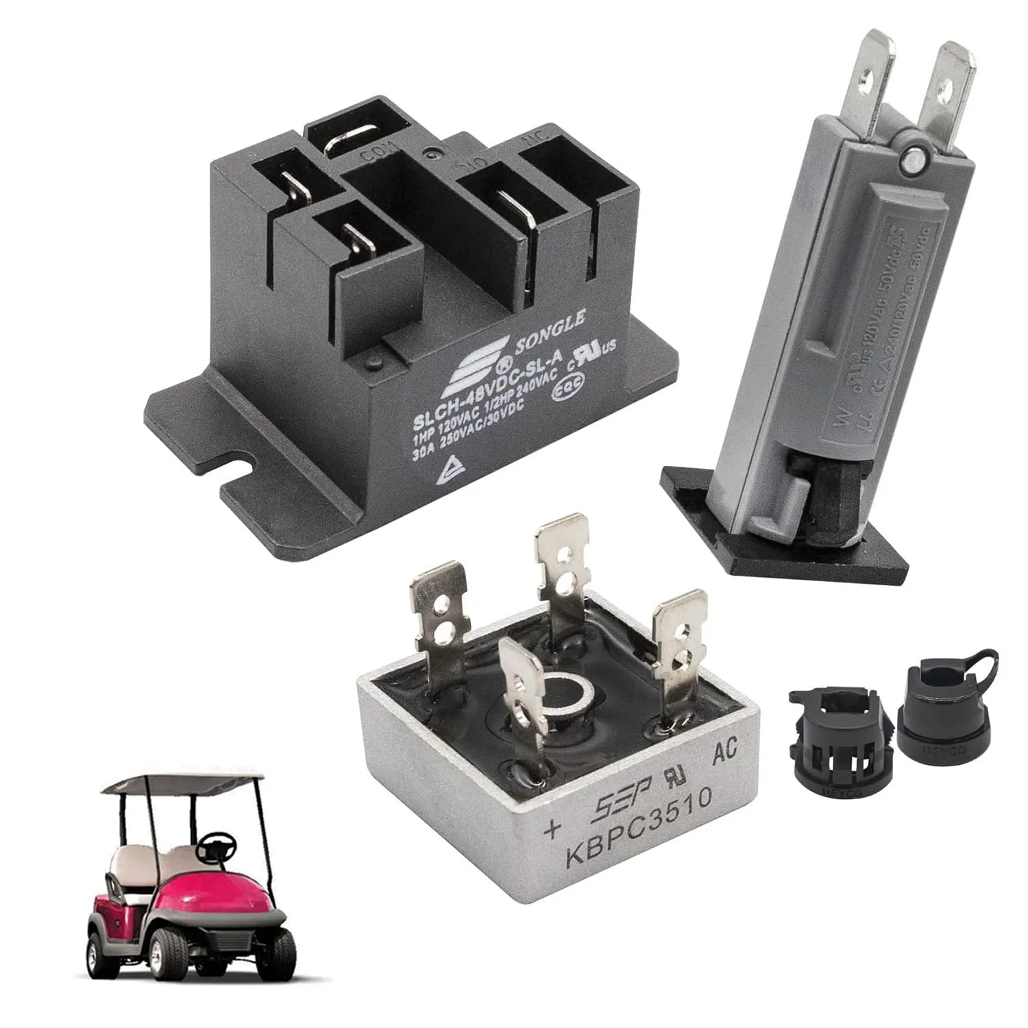 DRIVE UP 48V Club Car PowerDrive2 Charger Repair Kit