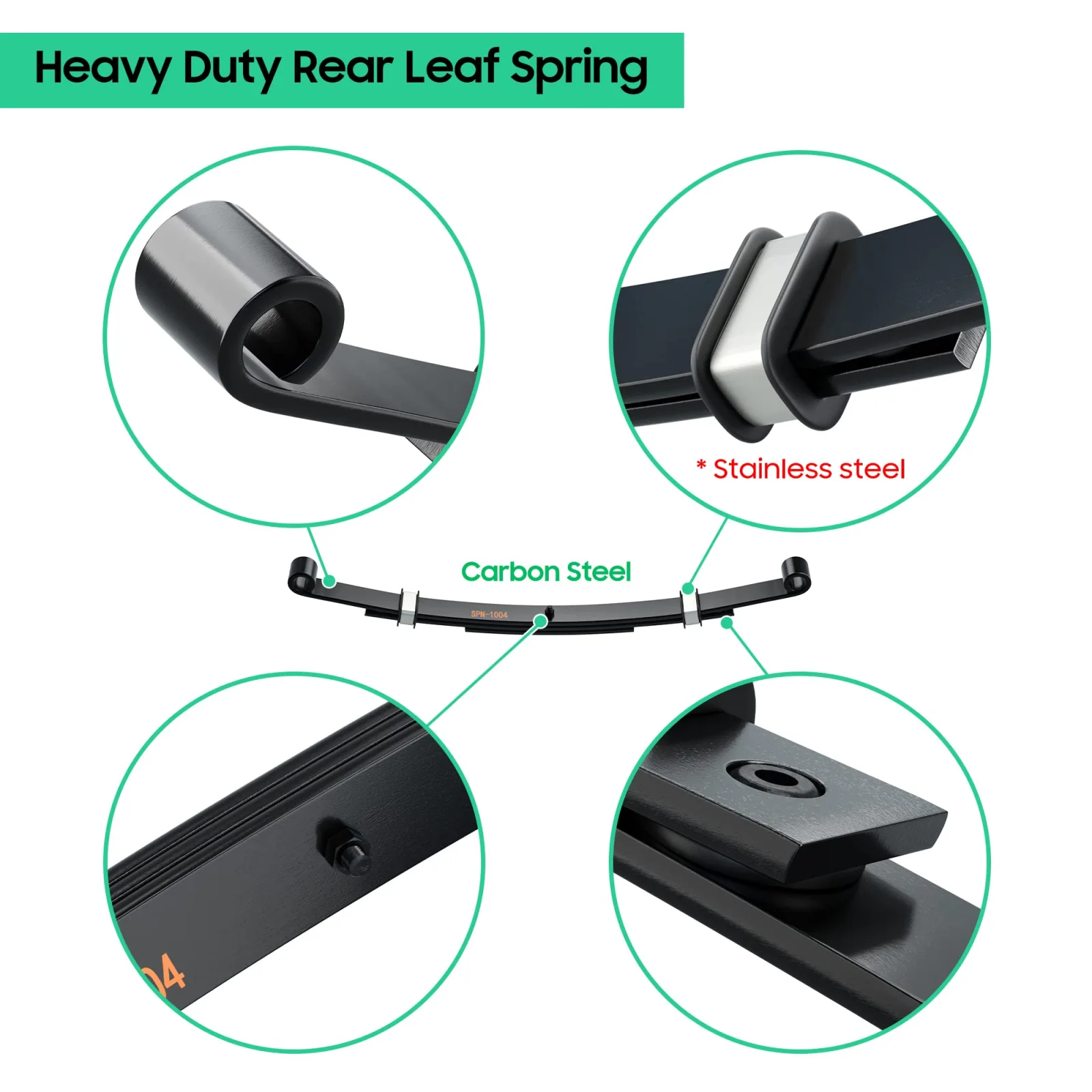 10L0L Rear 3-Leaf Spring Kit for E-Z-GO TXT image 4