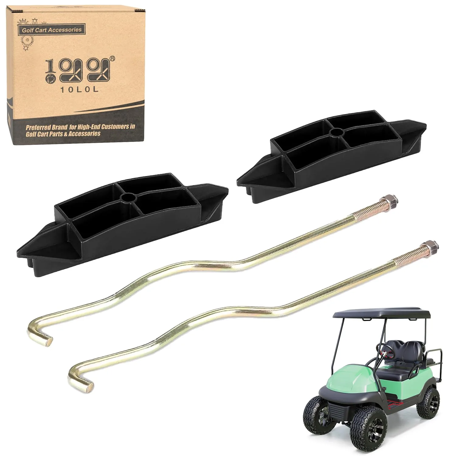 10L0L Battery Hold-Down Plate Kit for Club Car Precedent
