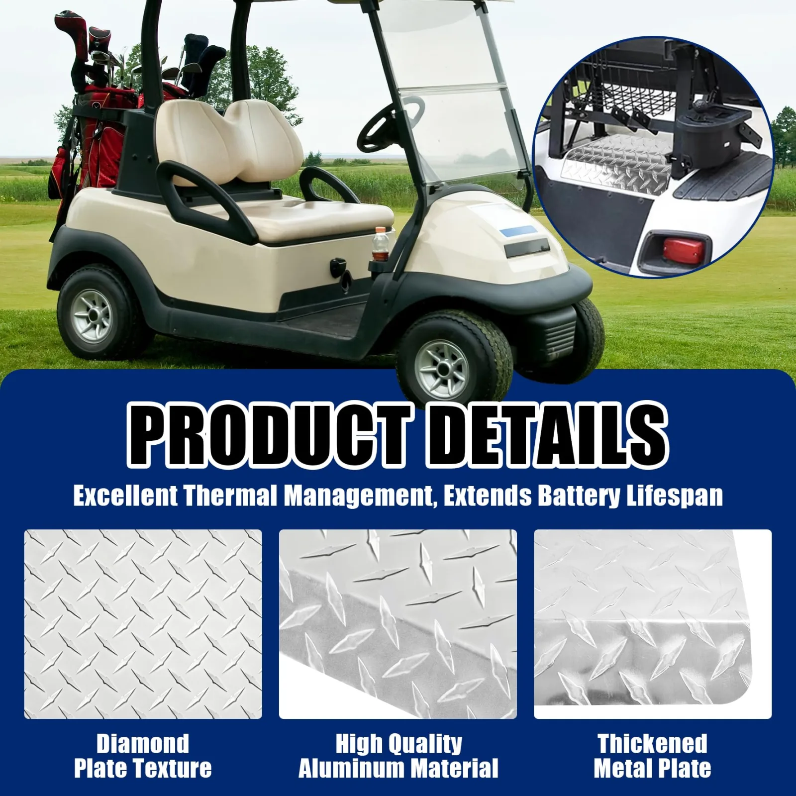 Srehloe Access Panel Cover for Club Car DS 1982+ image 3