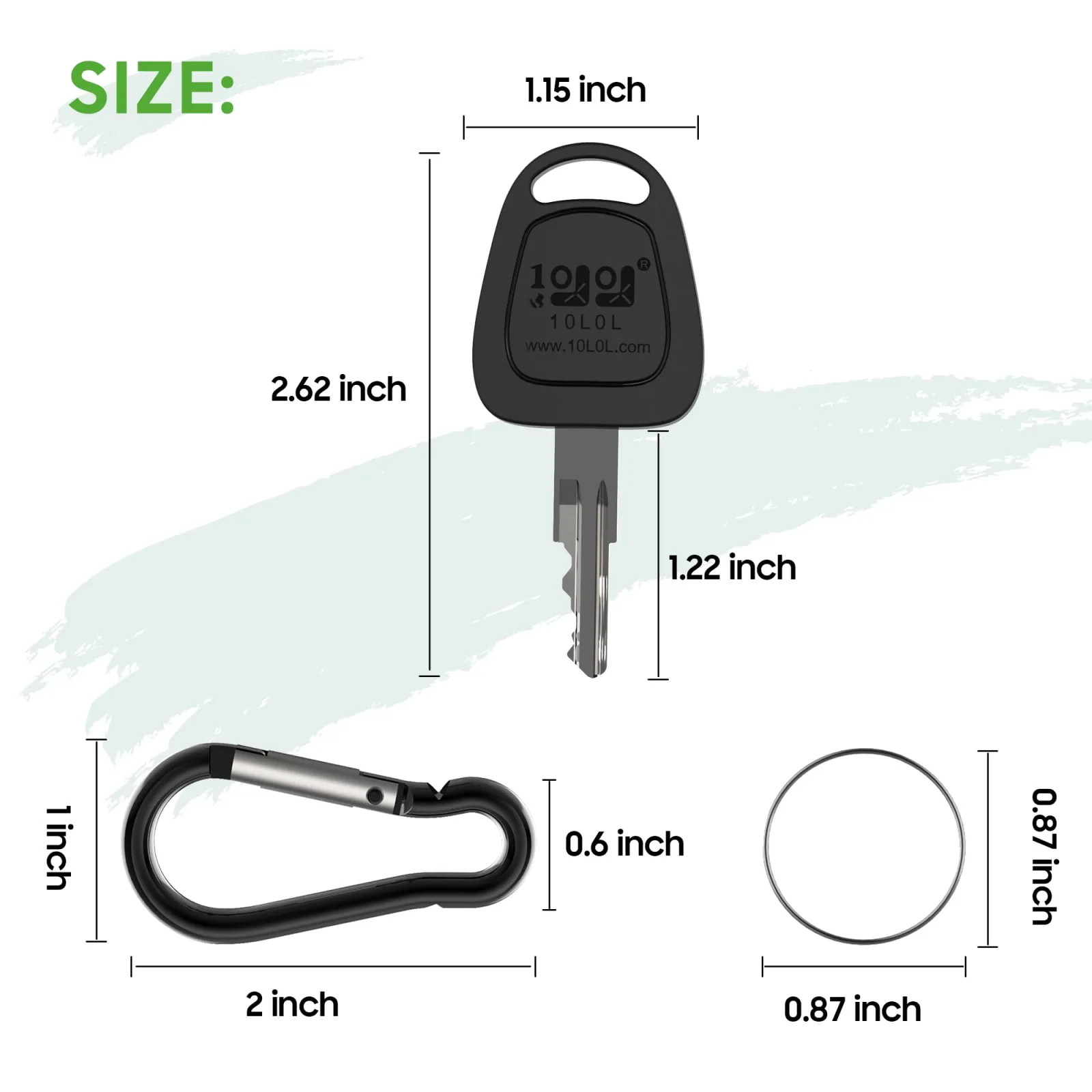 10L0L Ignition Keys for E-Z-GO Golf Carts 17063-G1 image 3