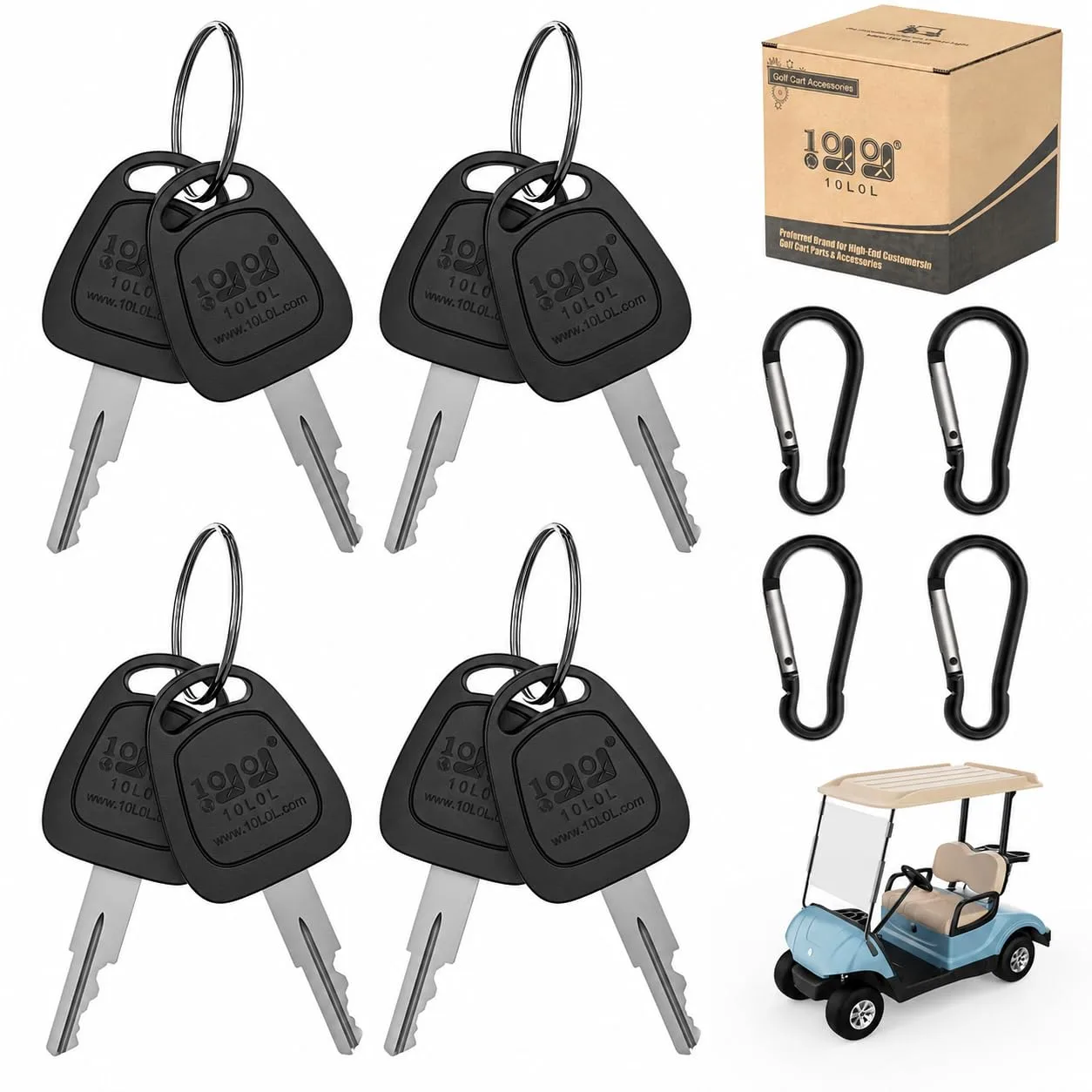 10L0L Ignition Keys for E-Z-GO Golf Carts 17063-G1