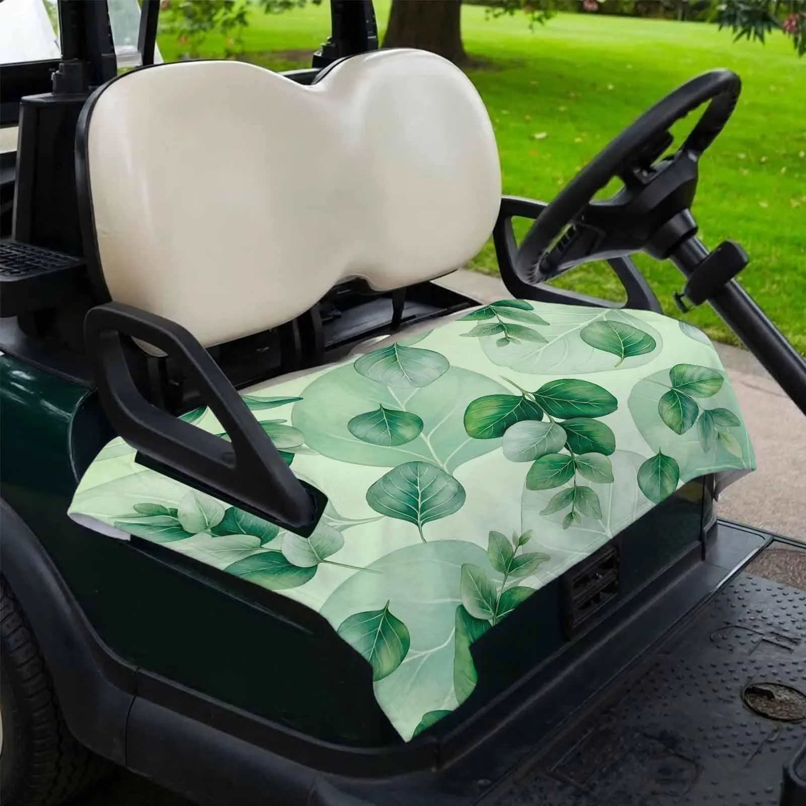 DecorLovee Sage Green Microfiber Golf Cart Seat Cover Towel 51x31 image 2