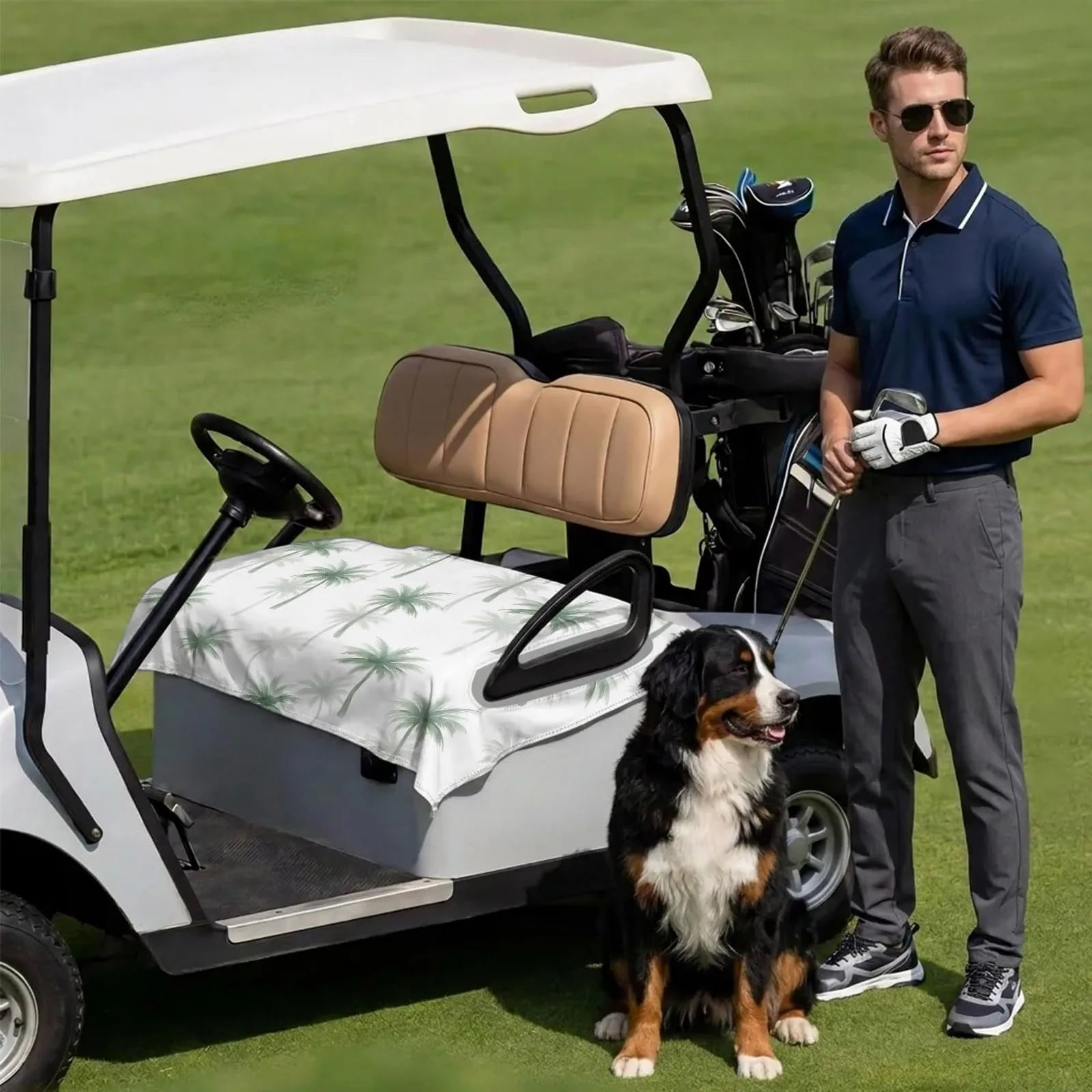 DecorLovee Golf Cart Seat Cover Towel 51 x 31 Inch image 3