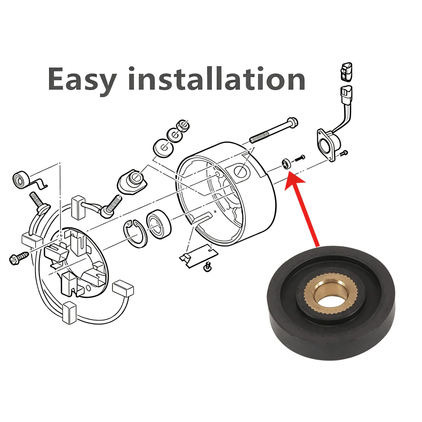 HKOO Speed Sensor Magnet for Club Car DS and Precedent IQ image 2