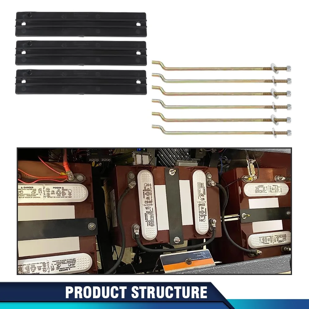 PIT66 Club Car DS Battery Hold-Down Retainer Kit image 4