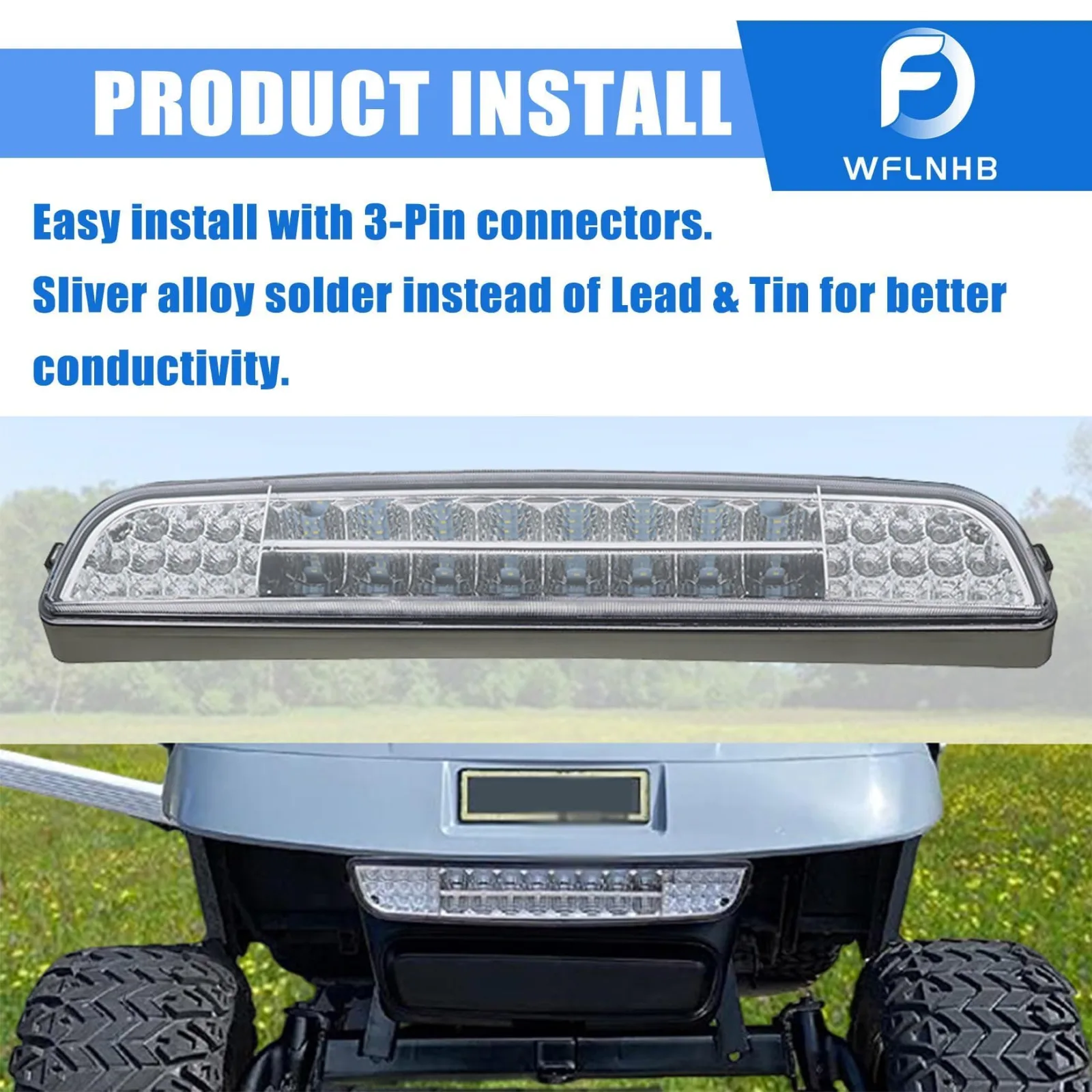 WFLNHB LED Light Bar for E-Z-GO TXT 1996-2013 image 3