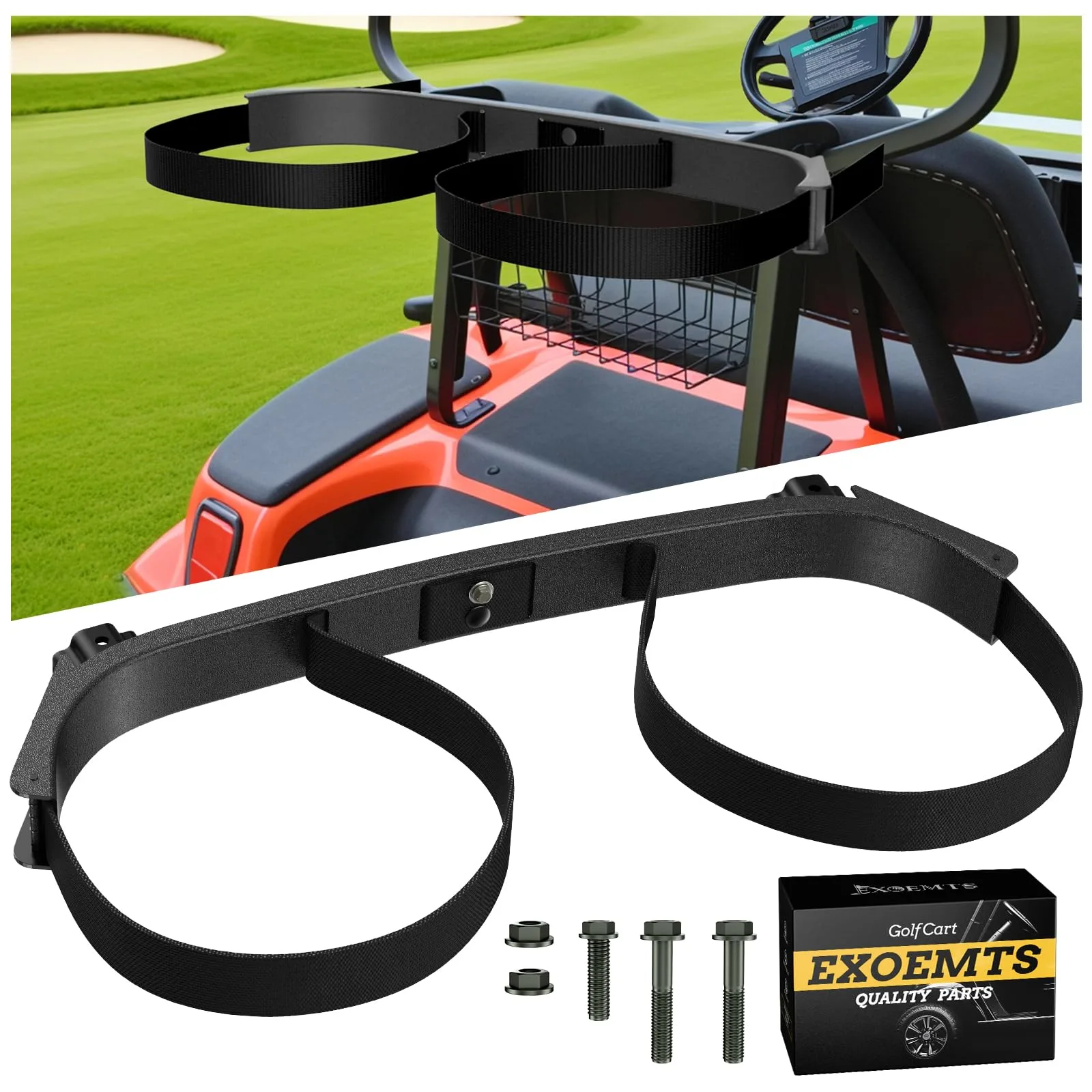 EXOEMTS Golf Cart Bag Holder for Club Car DS, 1013935