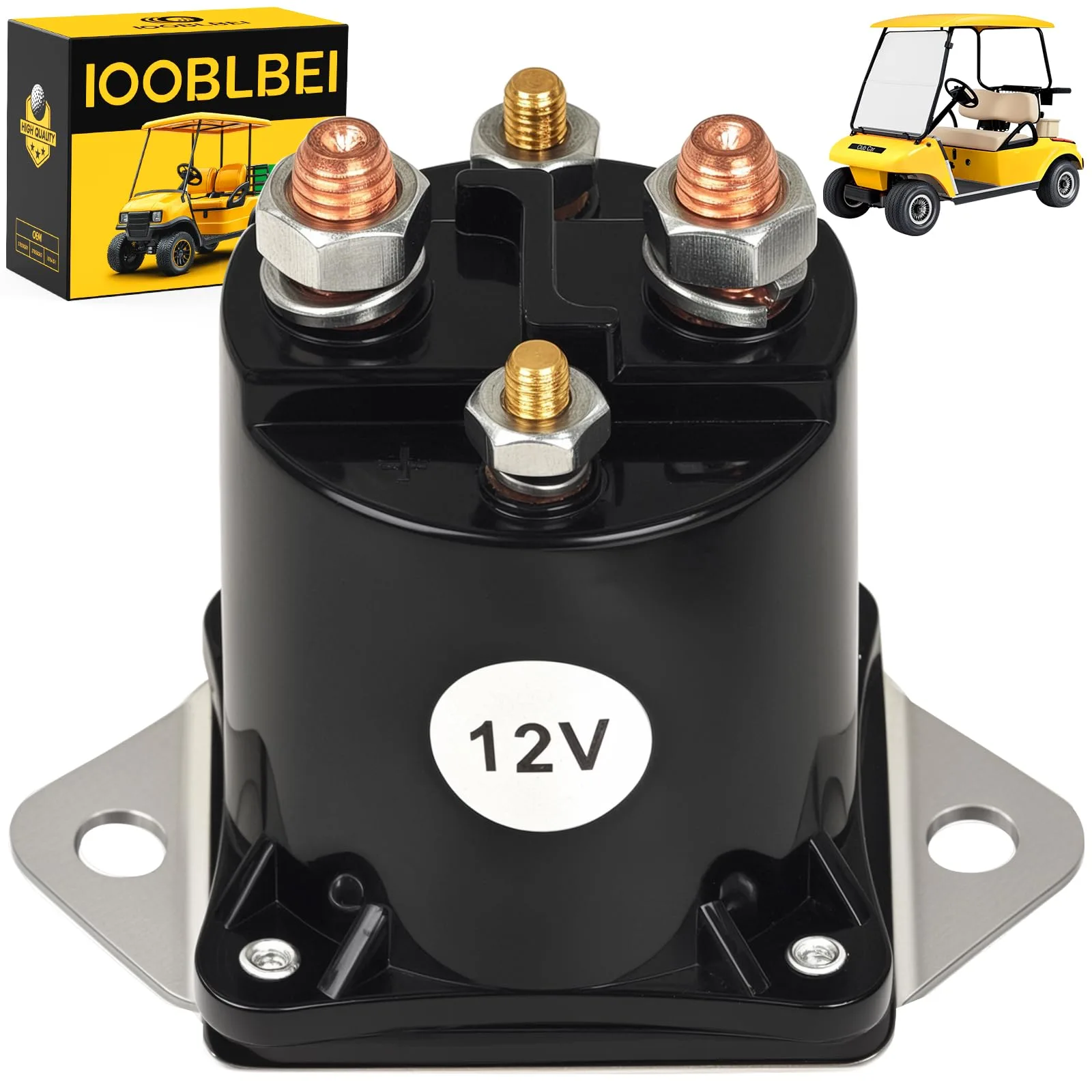 IOOBLBEI 12V Solenoid for Club Car DS & Precedent Gas Carts
