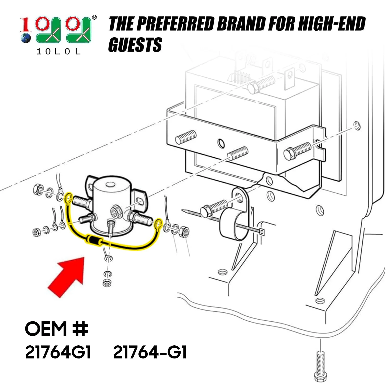 9.99WORLD MALL Resistor Assembly for E-Z-GO (1989+) — 43235-42318 image 2