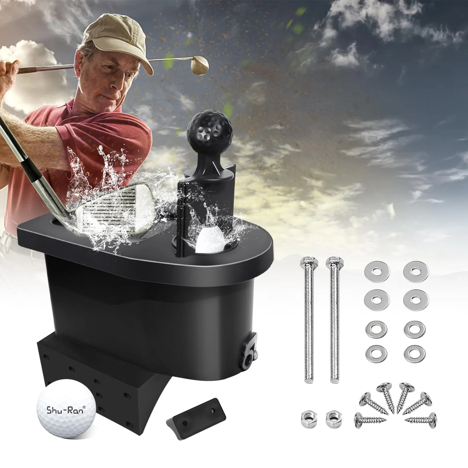 Shu-Ran GBW-04 Golf Cart Ball and Club Washer