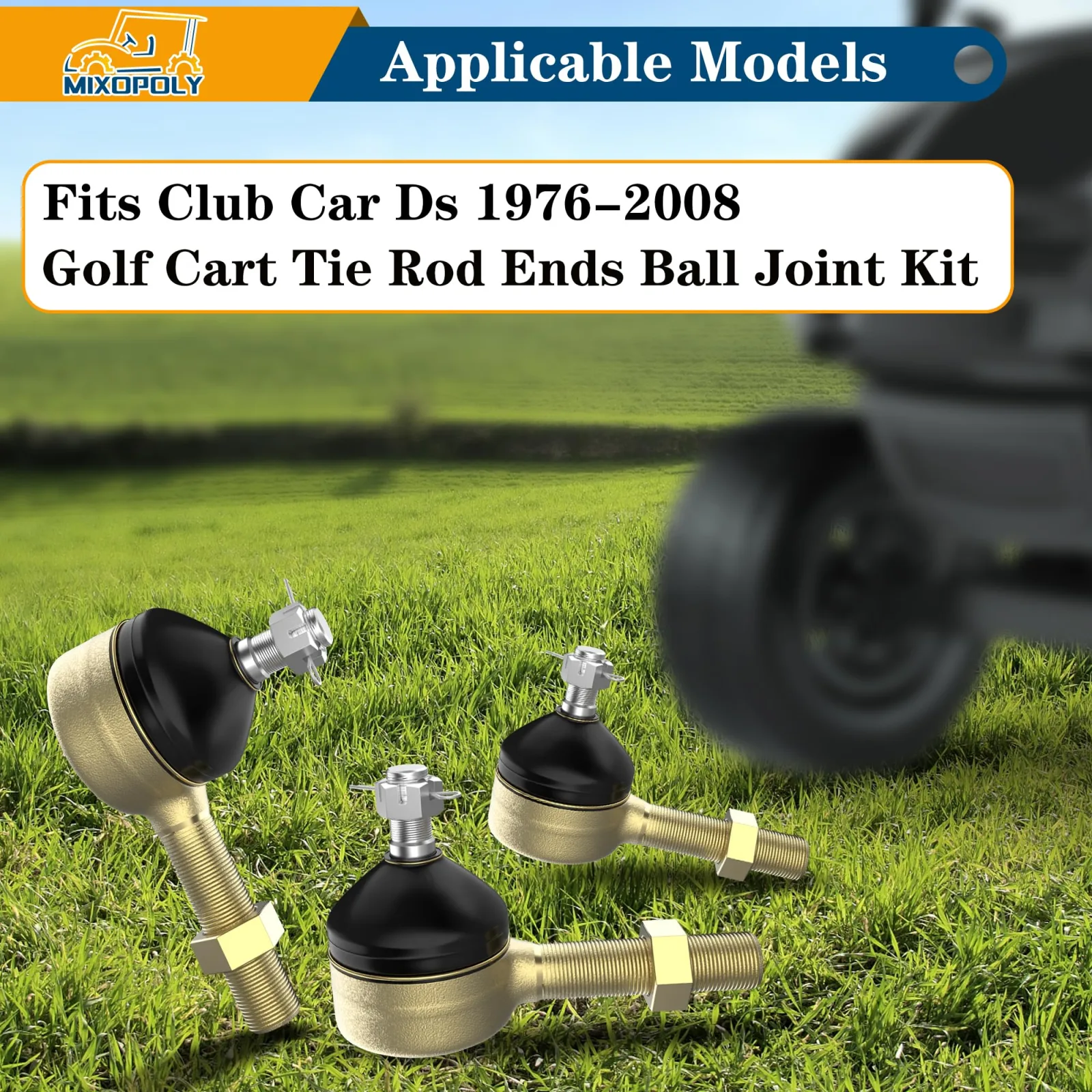 Mixopoly Tie Rod Ends for Club Car DS, 1976-2008 image 4