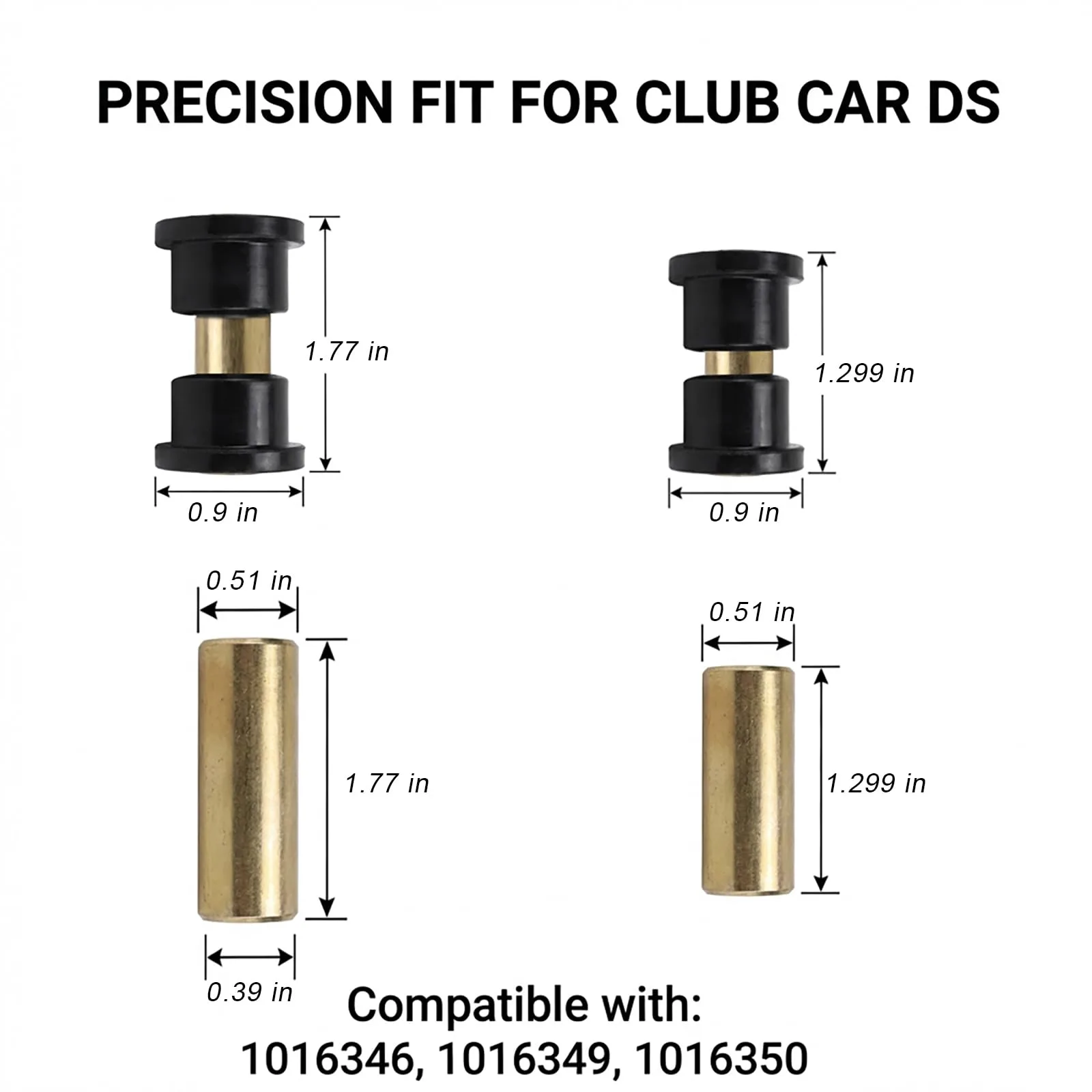 HOGUCAL Polyurethane Bushing Kit for Club Car DS image 2