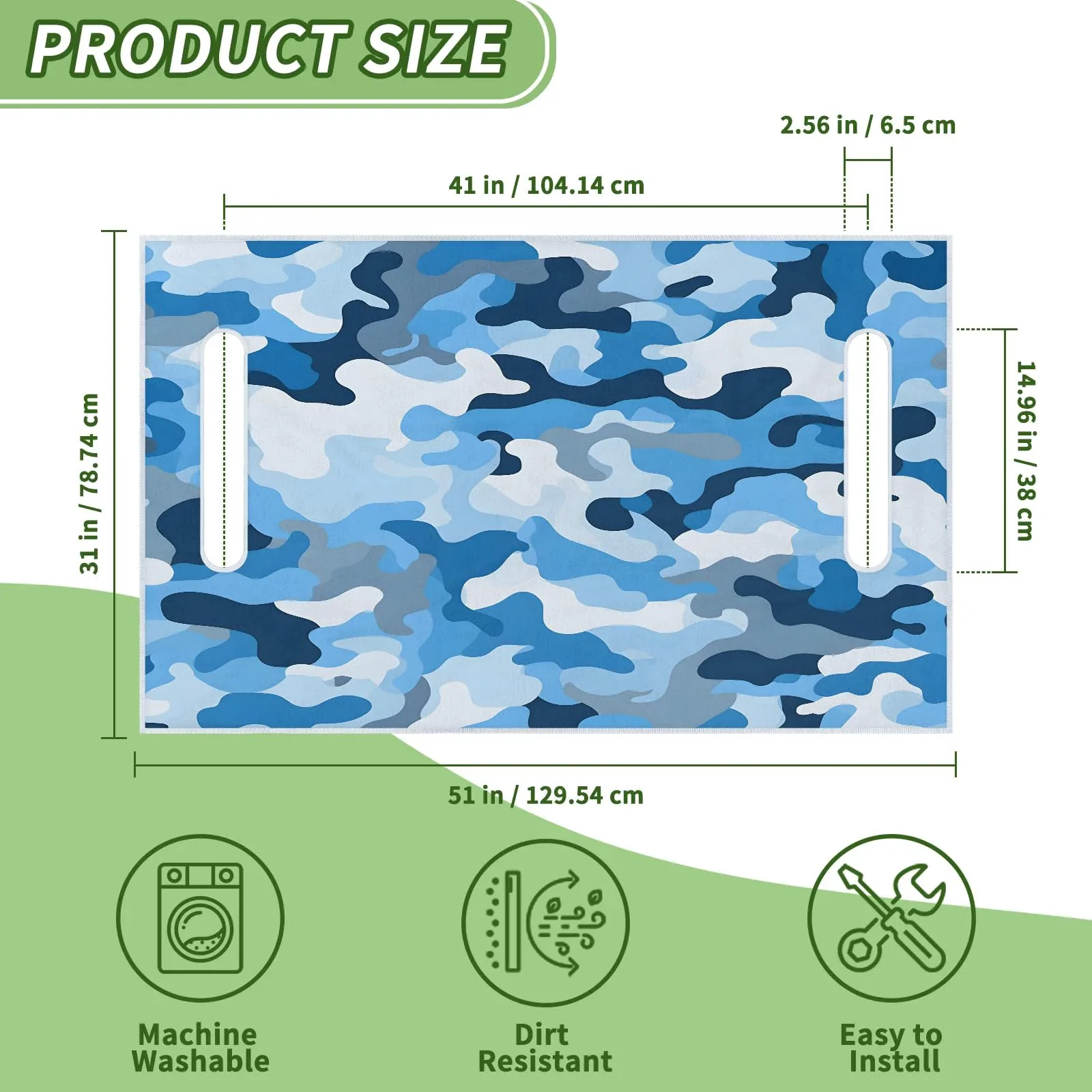 Tiveruda Golf Cart Seat Cover for Double Seats, 51 x 31 in image 2