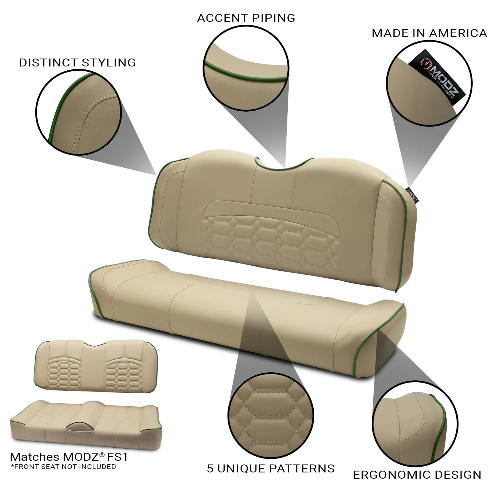MODZ RSC1 Rear Seat Cushion for Factory Icon Kits image 2