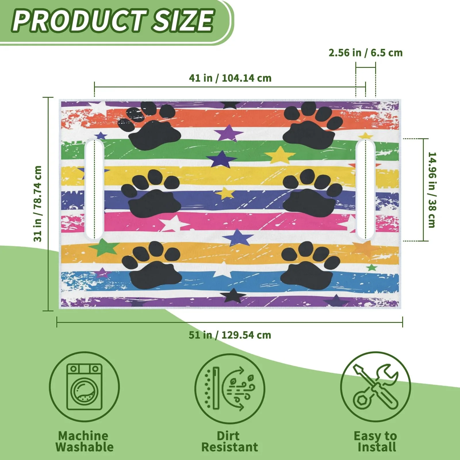 Tiveruda Golf Cart Seat Cover for Double Seats 51 x 31 in image 2