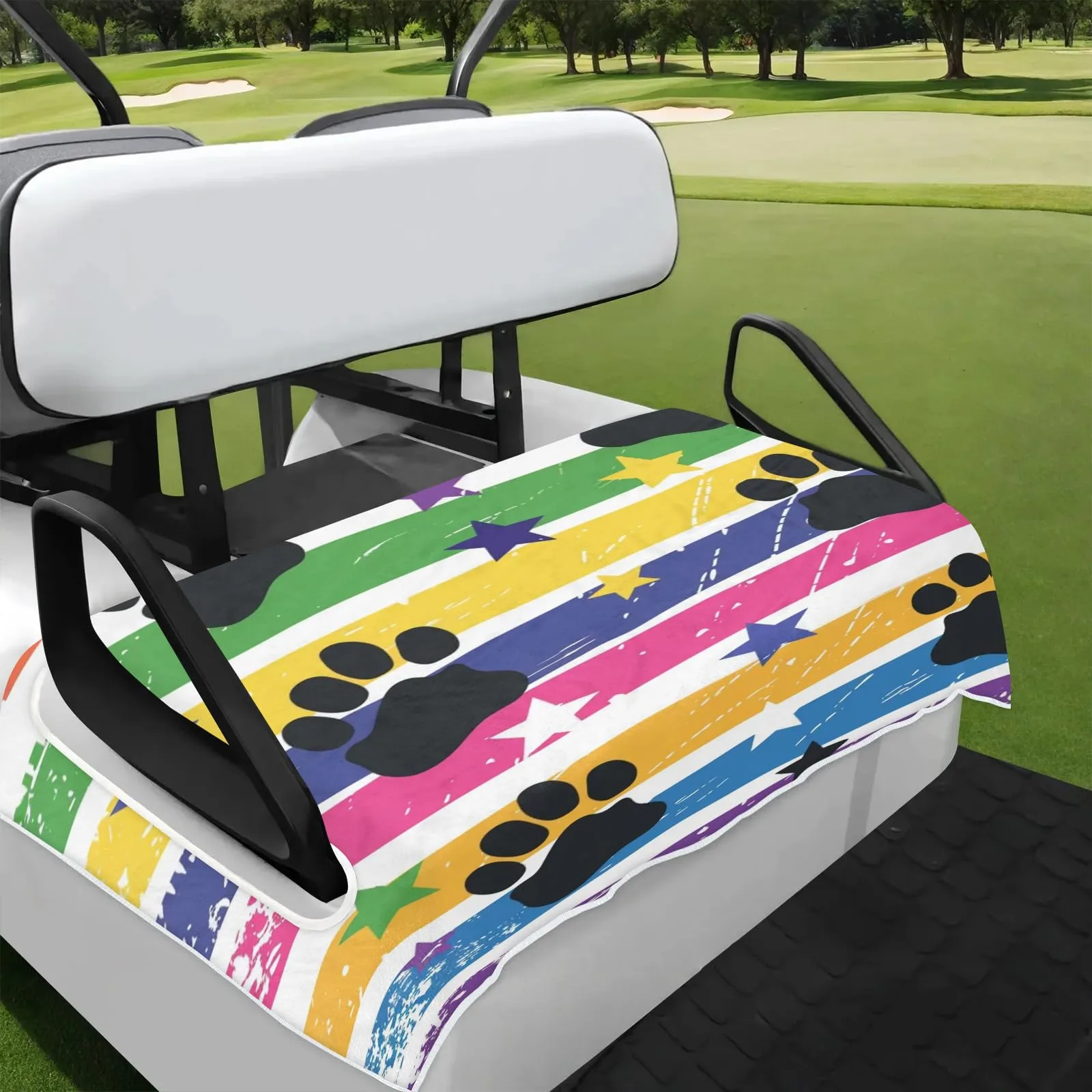 Tiveruda Golf Cart Seat Cover for Double Seats 51 x 31 in