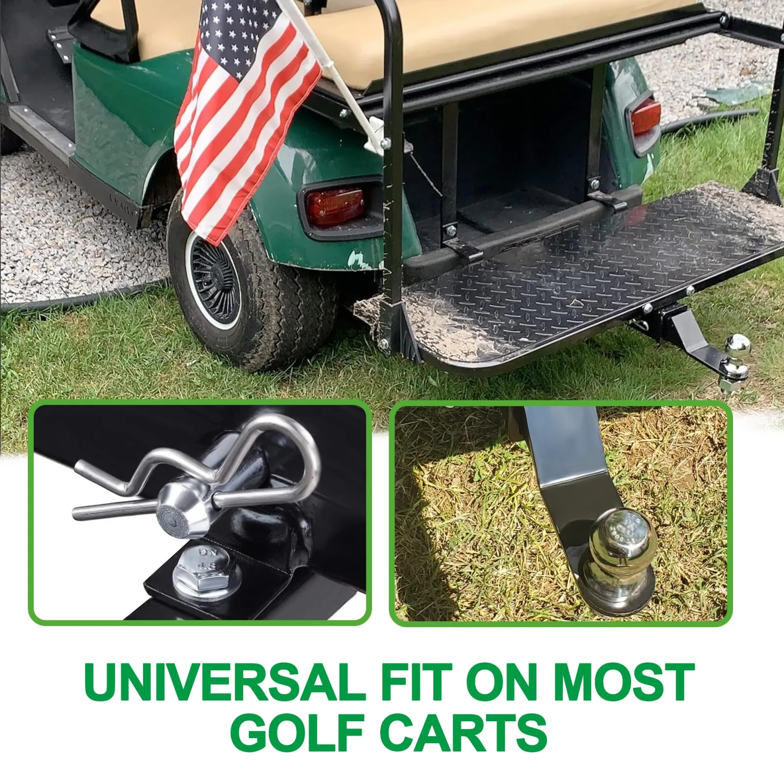 10L0L Universal Golf Cart Trailer Hitch Kit with 2-Inch Receiver image 4