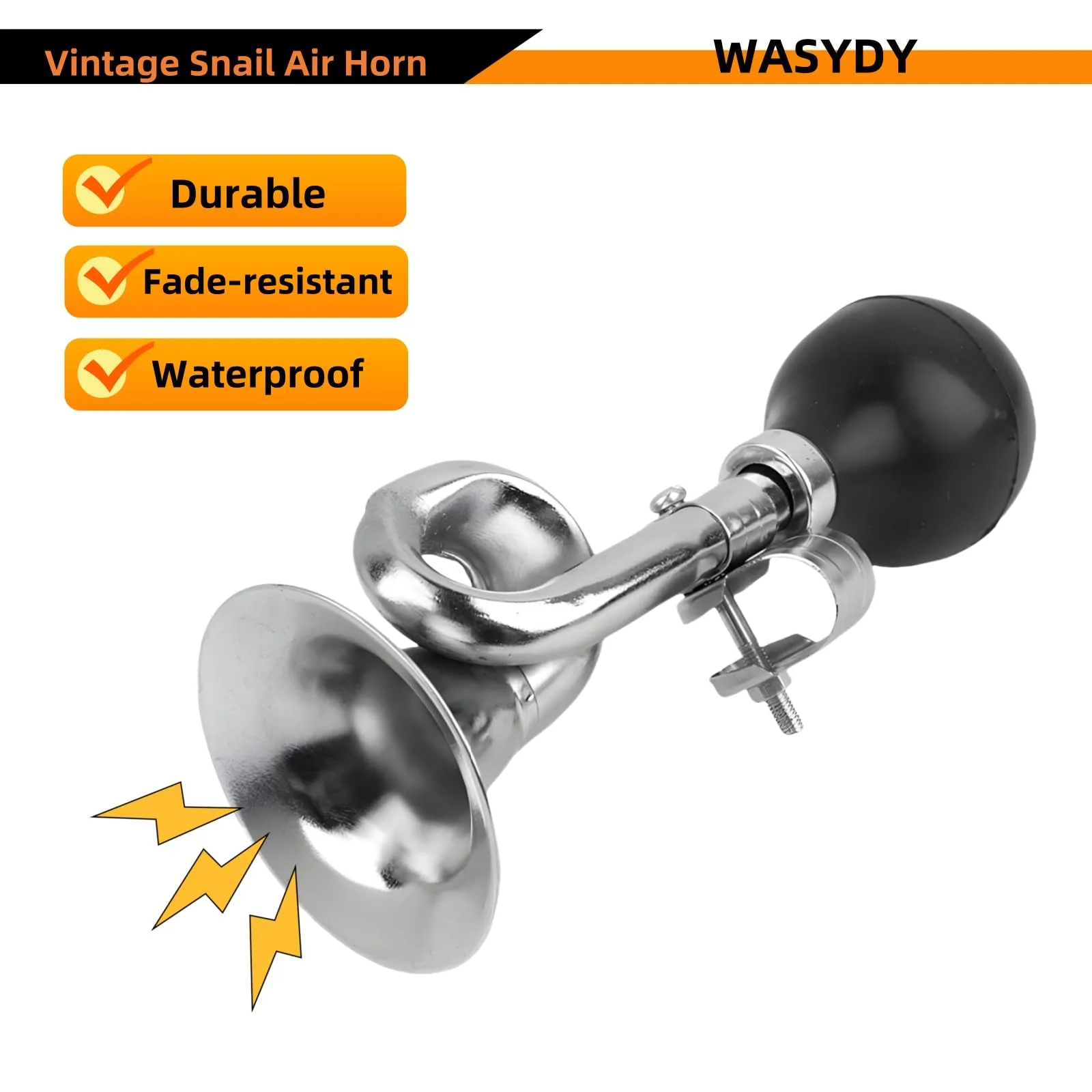 Wasydy Manual Retro Air Horn for Golf Carts image 2