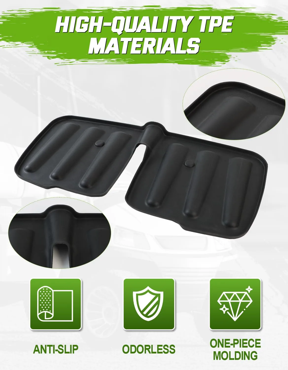 CYOOYC TEMPO-RFP Rear Bag Well Mat for Club Car Golf Carts image 3