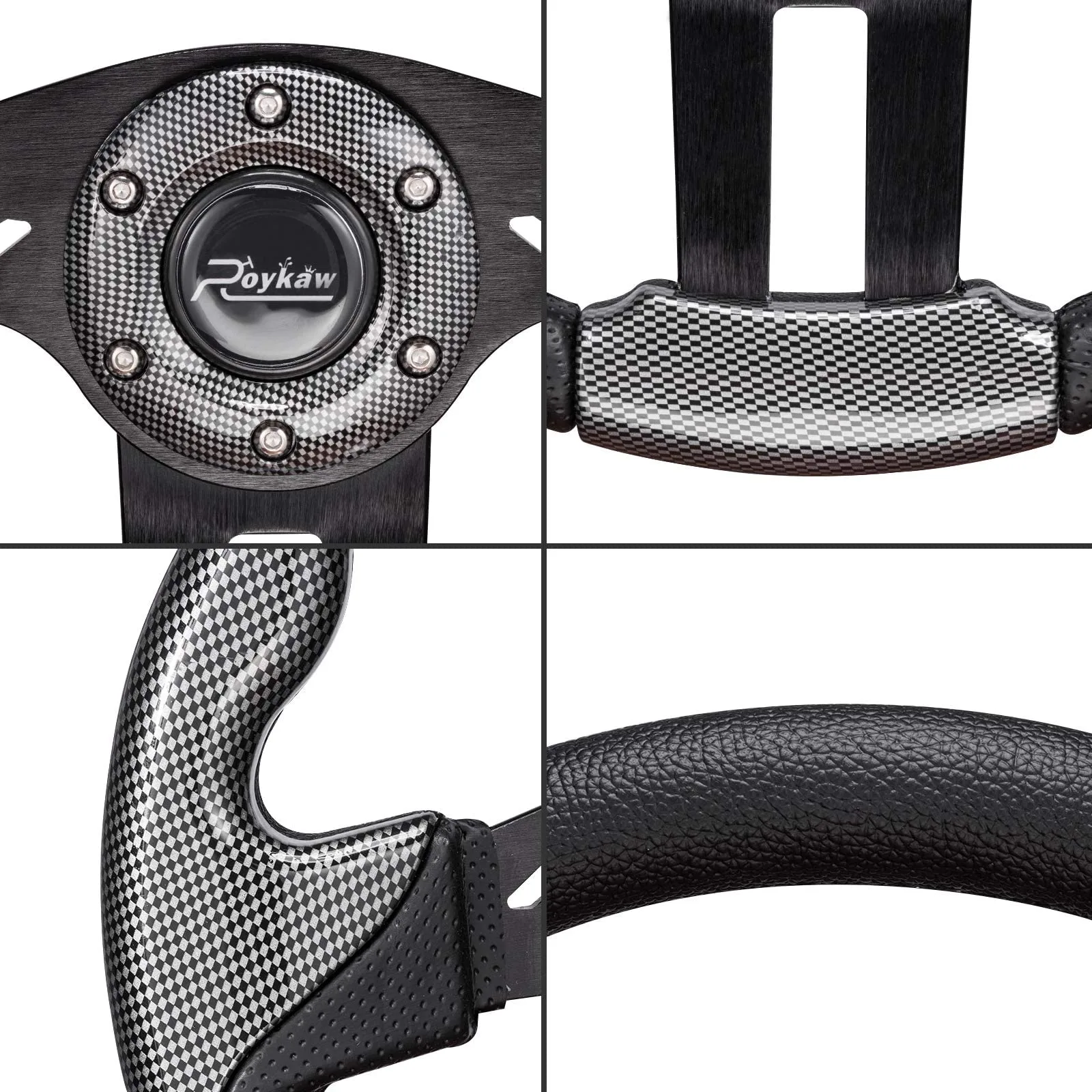 Roykaw-01 12.5-Inch Golf Cart Steering Wheel image 3
