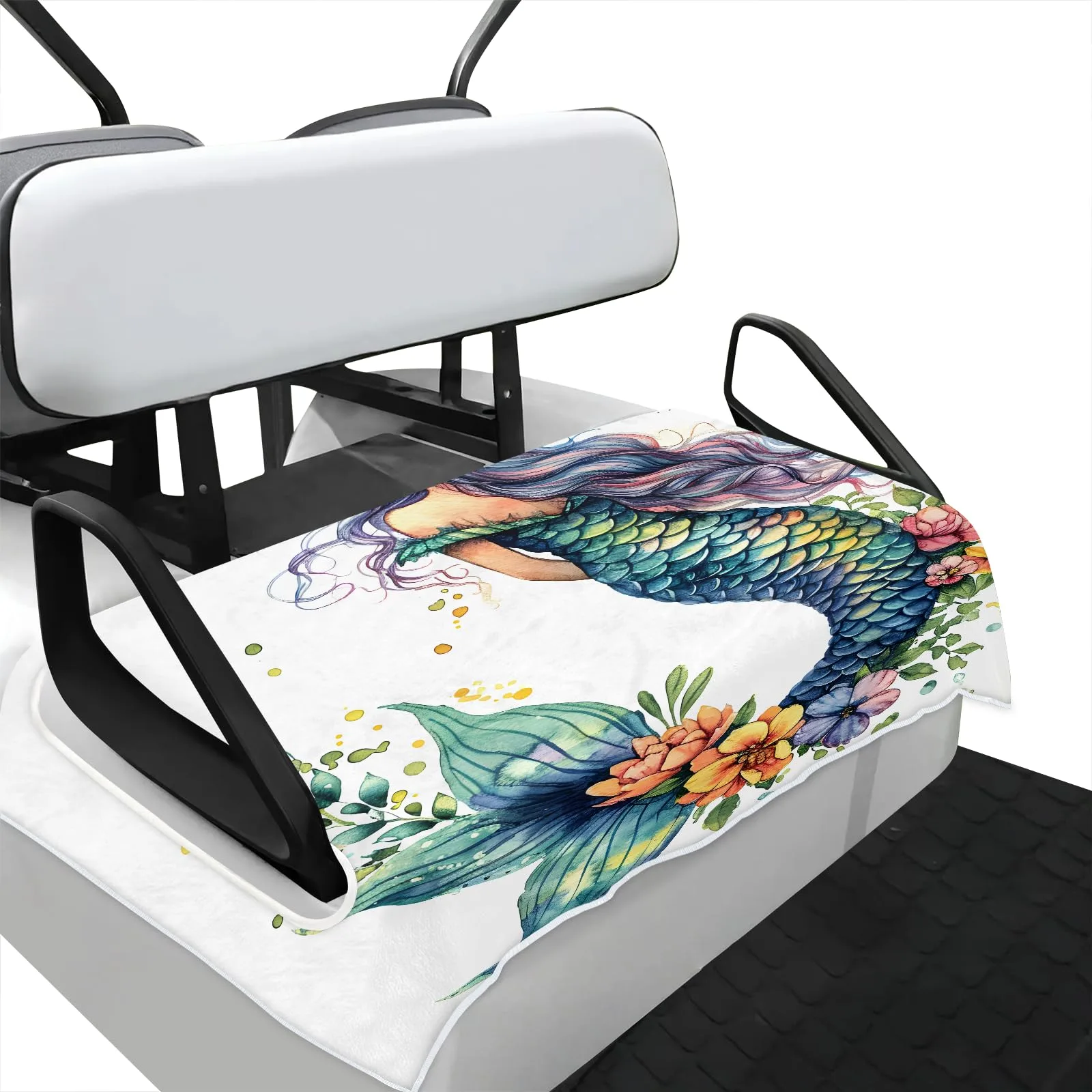 Snatocys Universal Golf Cart Seat Towel Blanket — 51 x 31 in Teal image 2