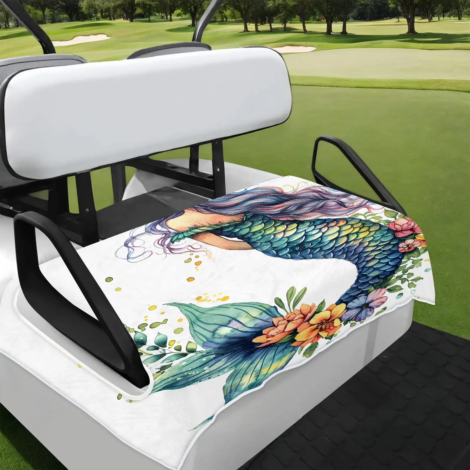 Snatocys Universal Golf Cart Seat Towel Blanket — 51 x 31 in Teal