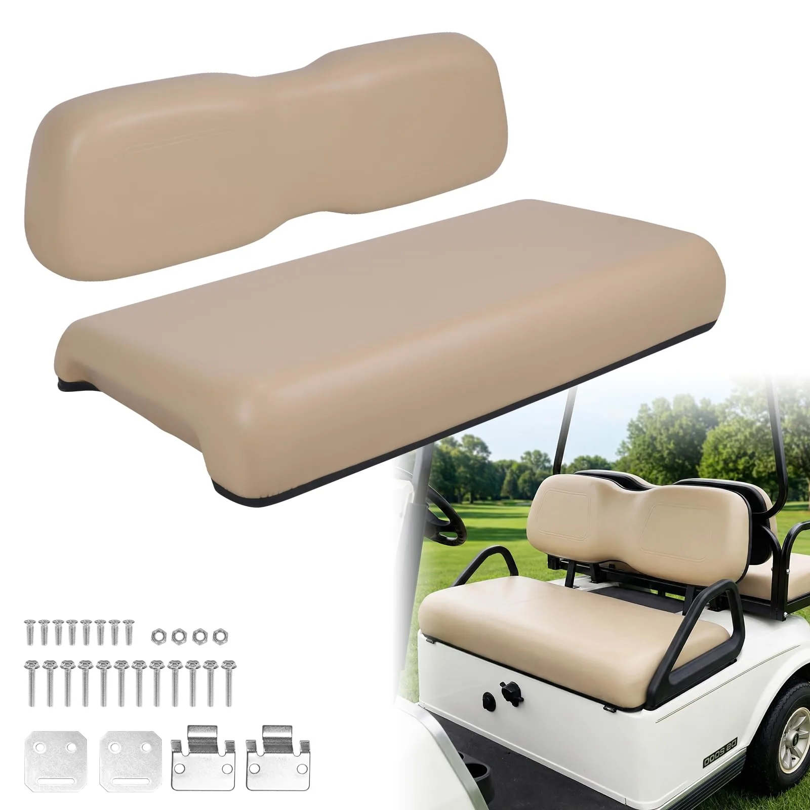 Generic Front Seat Cushion & Backrest Kit for Club Car DS image 2