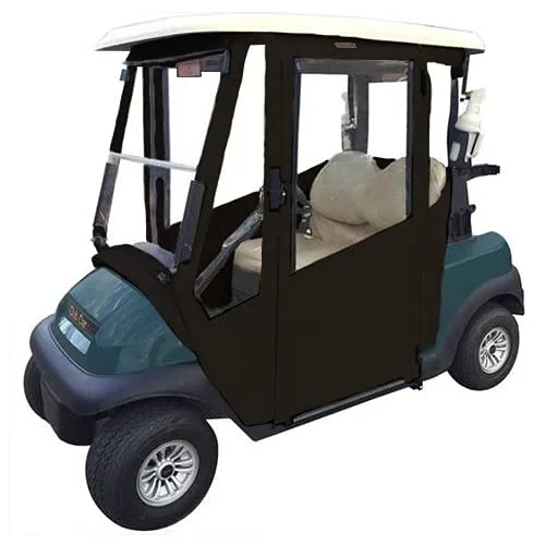 DoorWorks EZTXTDW2-SB Hinged Door Enclosure for E-Z-GO TXT (1994–2013) - Jet Black