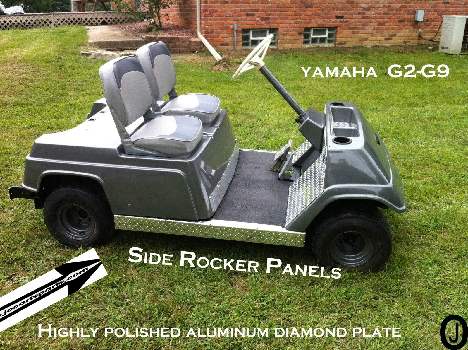 Yamaha G2/G9 Side Rocker Panel Covers - Polished Aluminum image 3