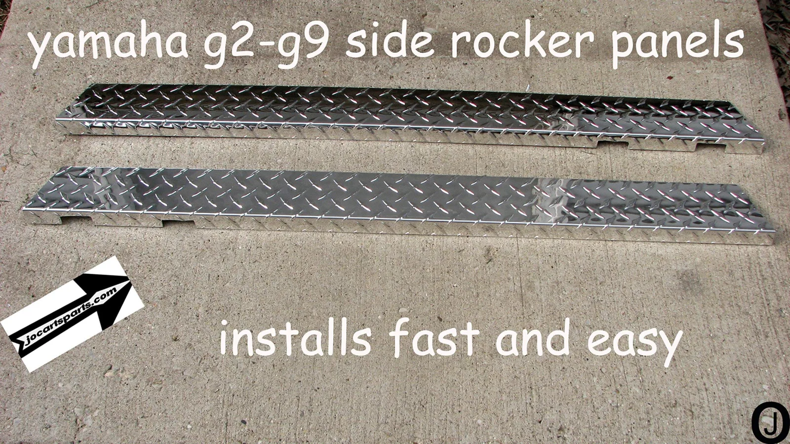 Yamaha G2/G9 Side Rocker Panel Covers - Polished Aluminum image 4
