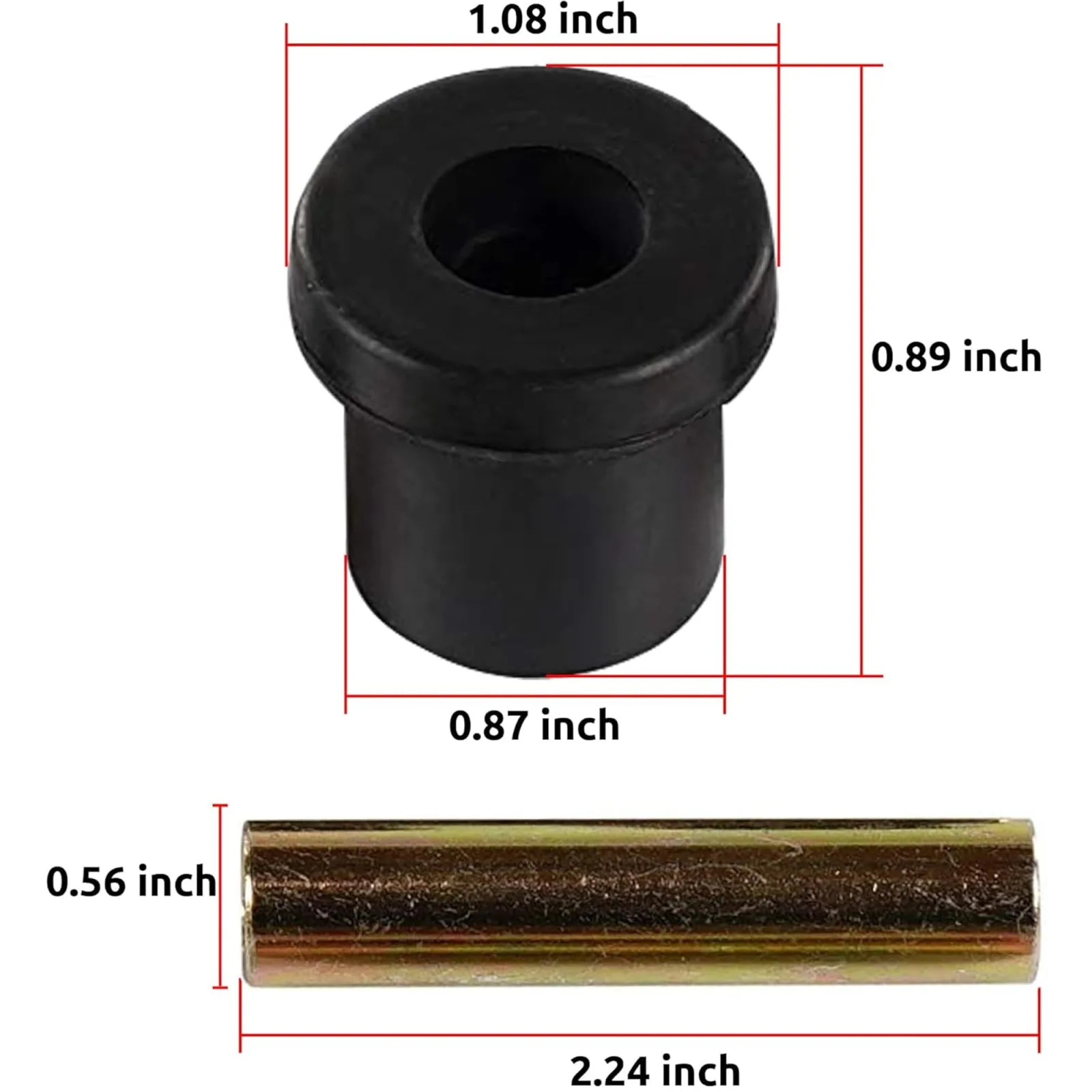 Huskey Club Car Precedent Rear Leaf Spring Bushing Kit image 4