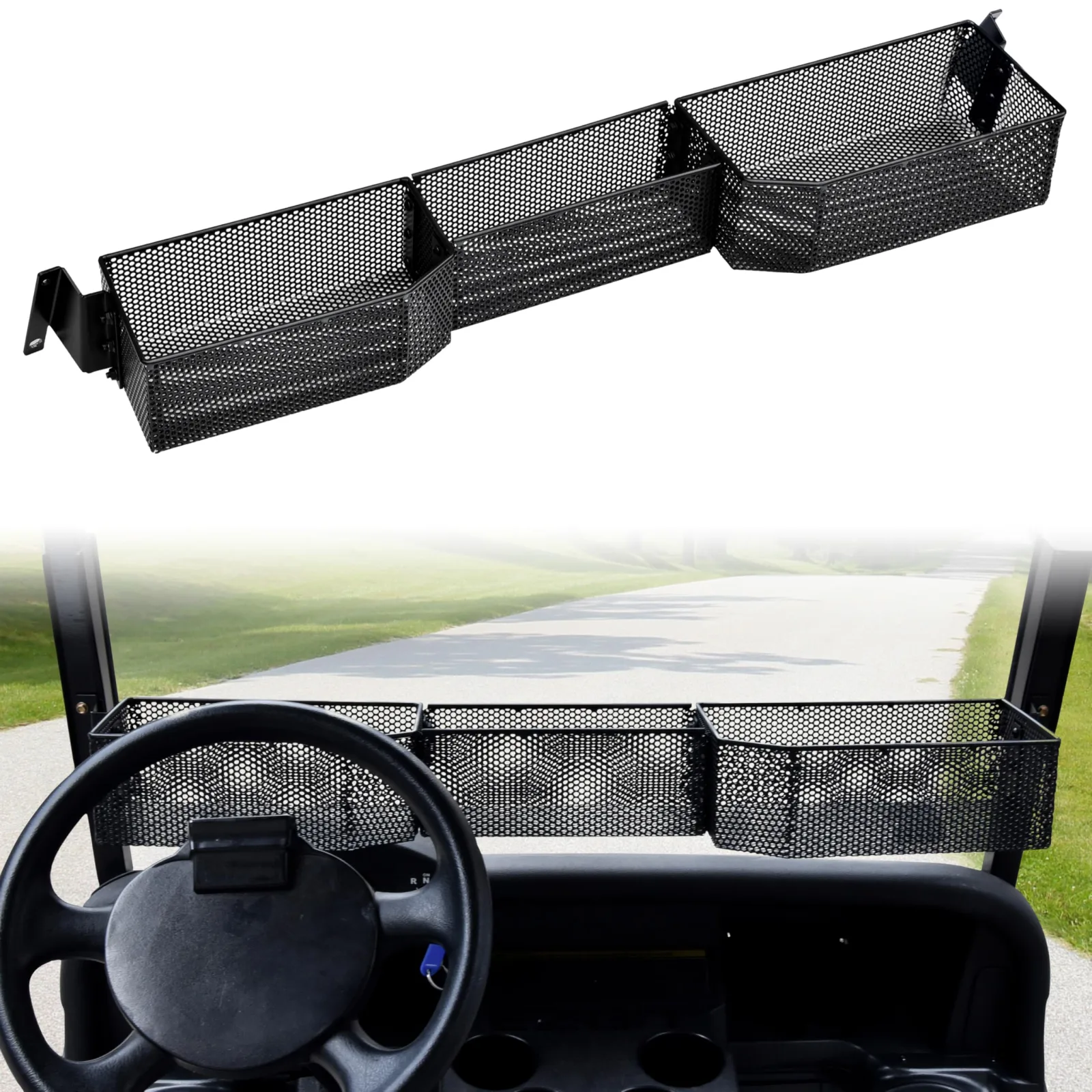 LDETXY Front Storage Basket for E-Z-GO RXV 2008+