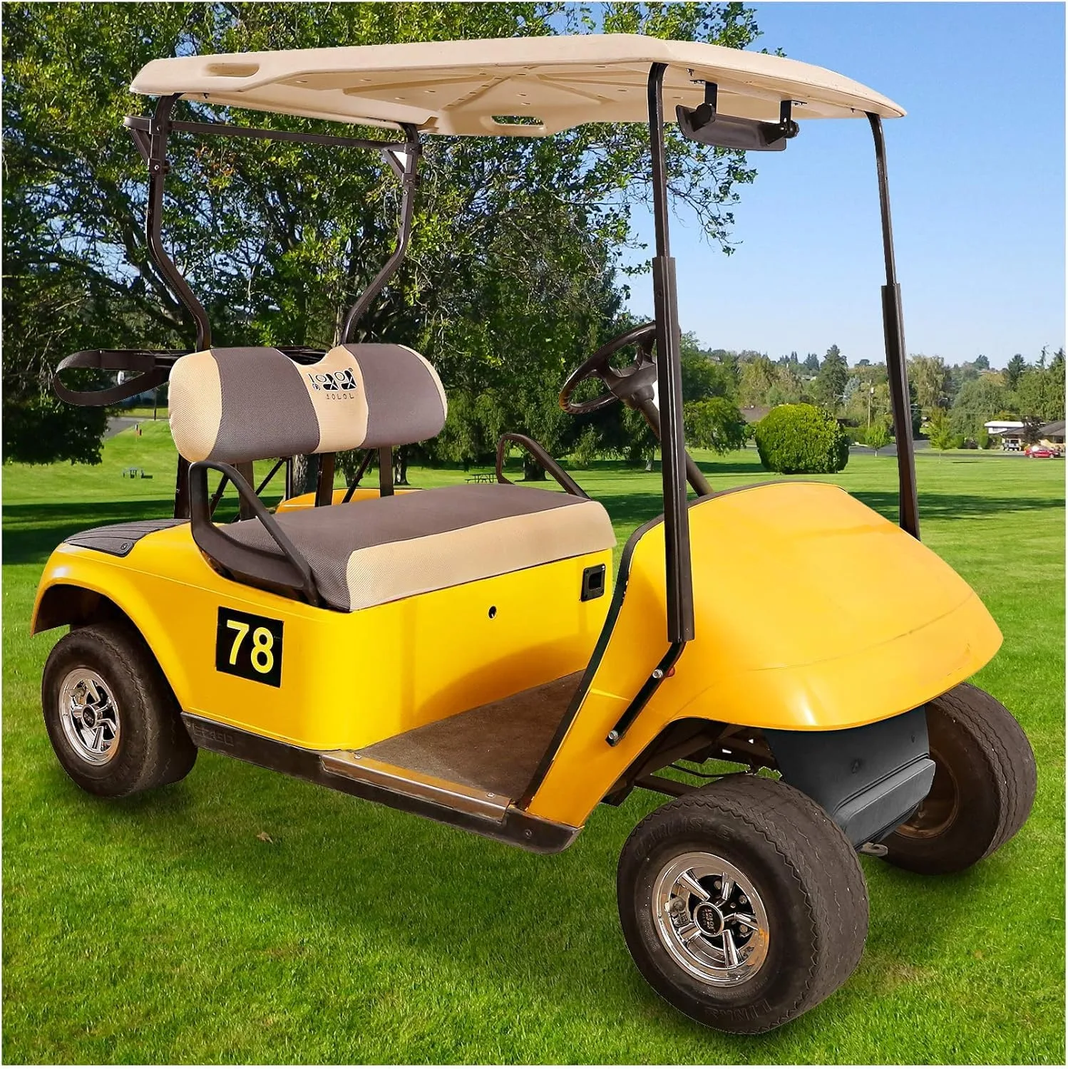 10L0L Golf Cart Front and Rear Seat Covers image 4
