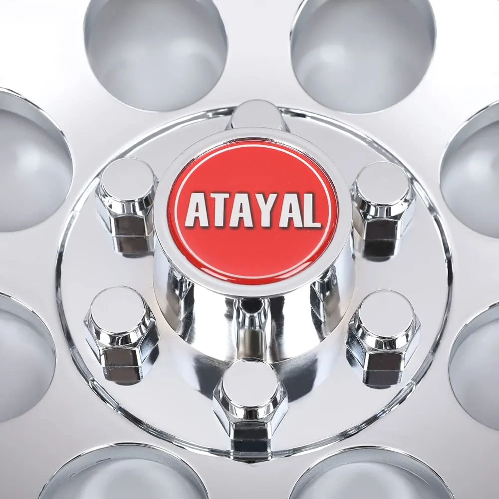 PIT66 10-Inch Chrome Golf Cart Wheel Cover Hub Caps image 3