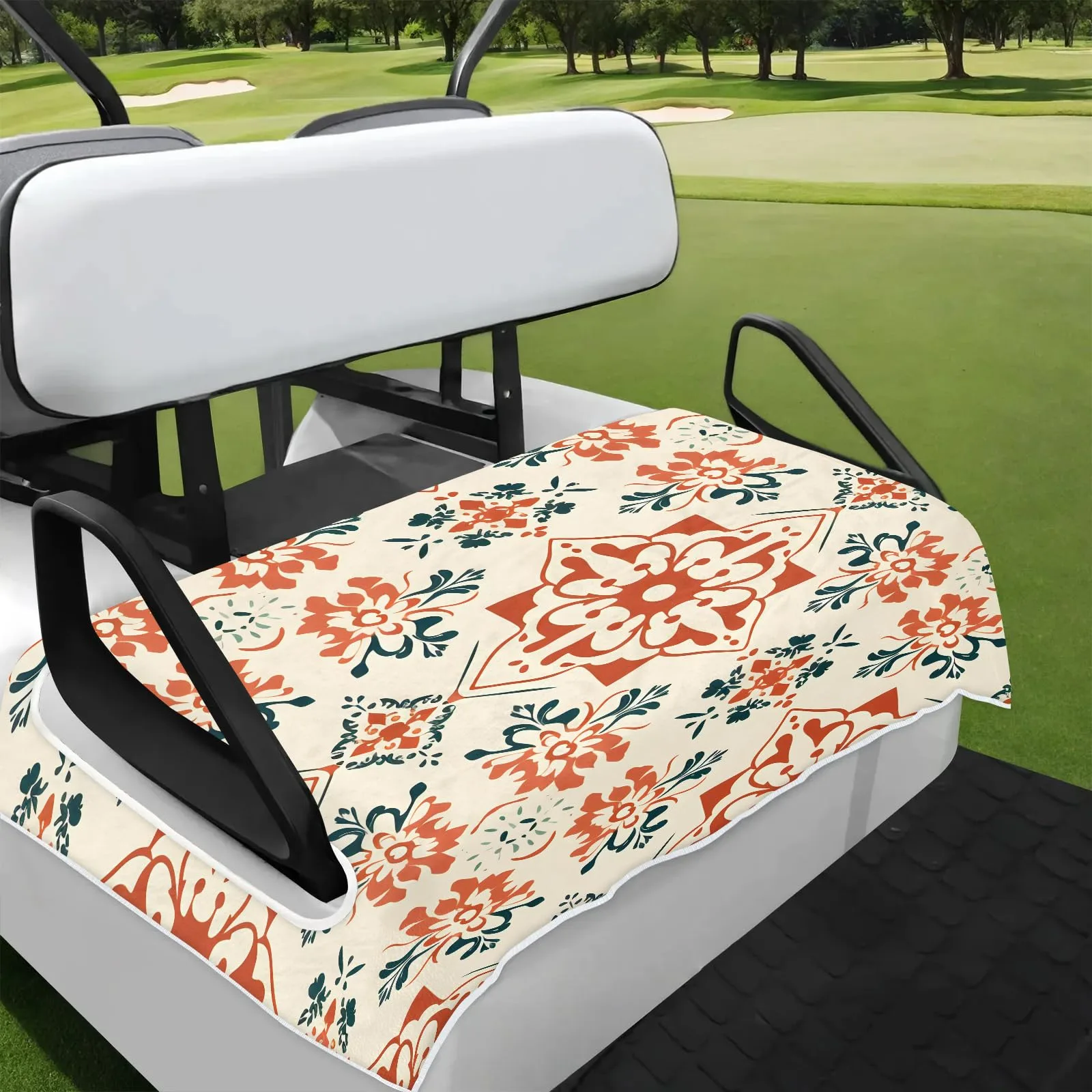 Tiveruda Golf Cart Seat Cover for Double Seats 51 x 31 in.