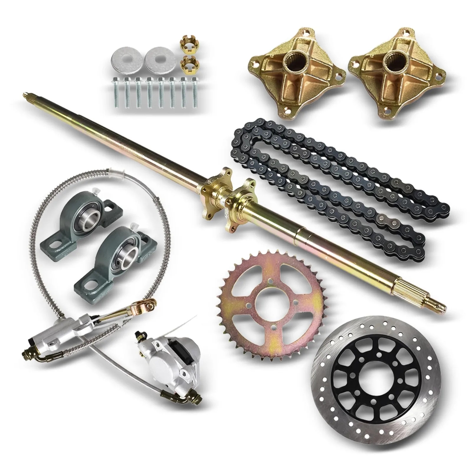 waltyotur Go Kart Rear Axle Shaft Assembly Kit