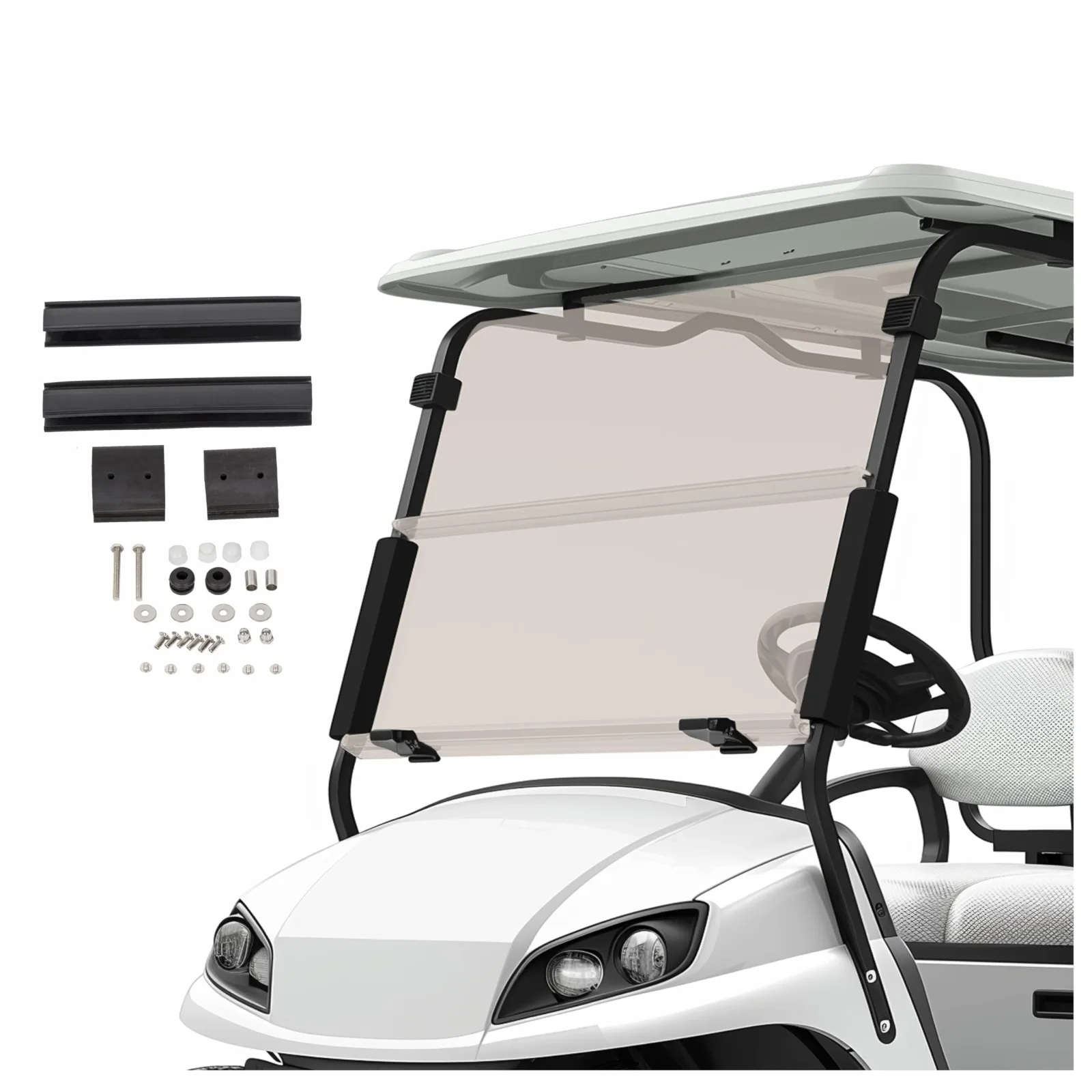 HECASA Folding Windshield for E-Z-GO TXT Medalist MO-3172