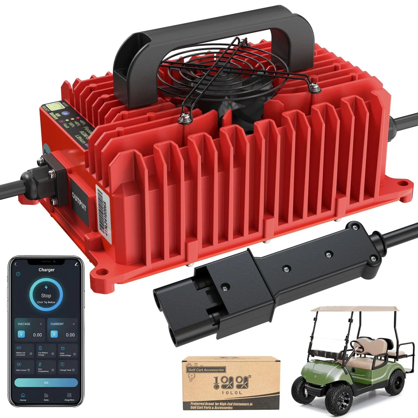 10L0L 48V 15A Charger for Yamaha G19 and G22