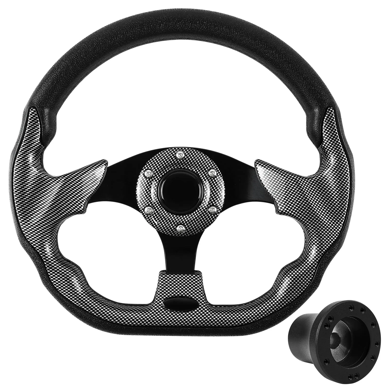 VOONKE D-Bottom Steering Wheel for E-Z-GO TXT & RXV