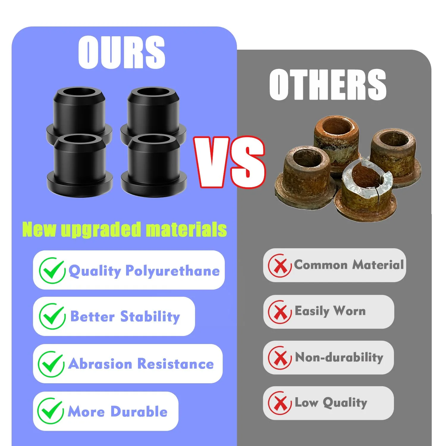 Panglong Club Car DS Rear Leaf Spring Bushing Kit FDG-070 image 3