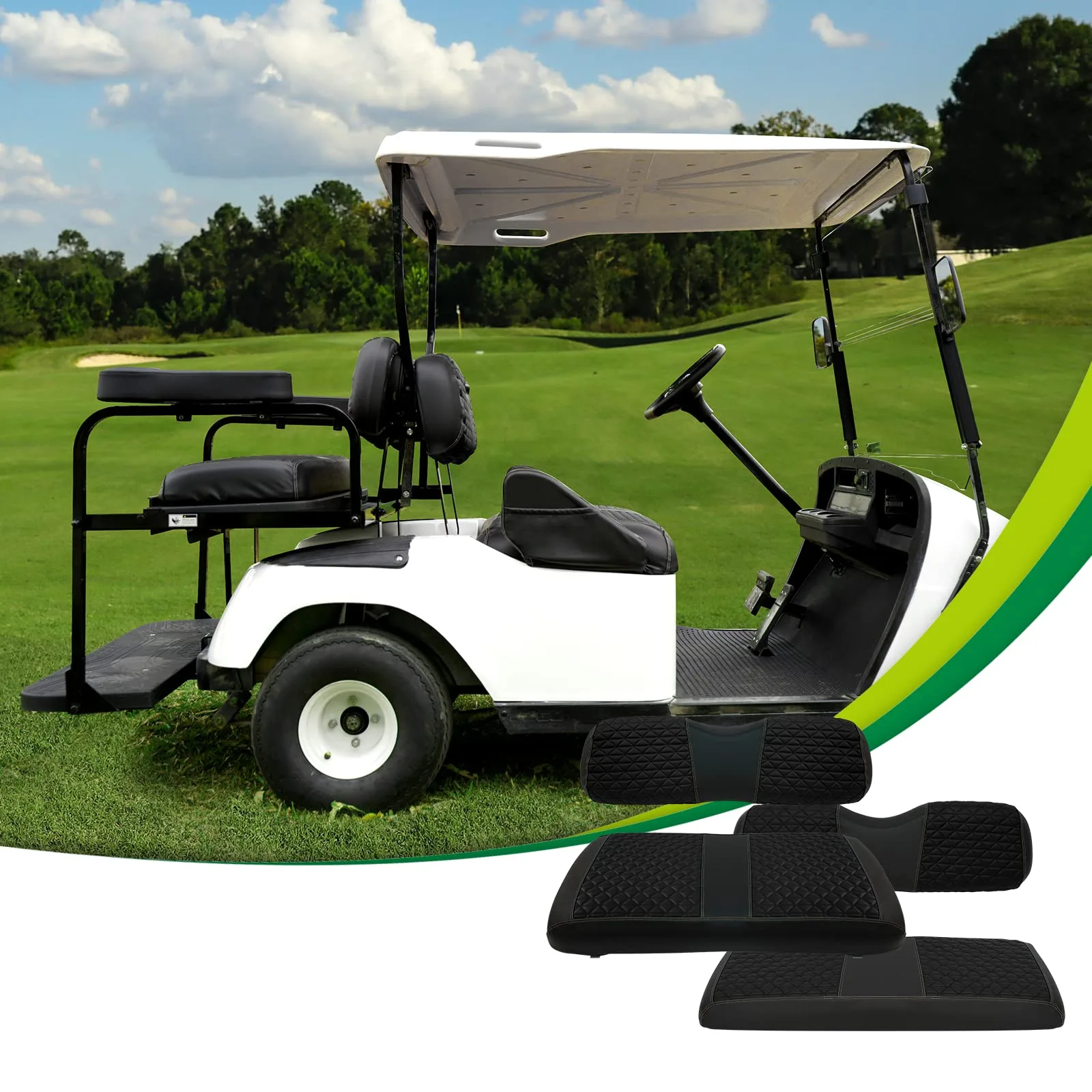 YUWEIDG0769 Golf Cart Seat Covers for E-Z-GO TXT