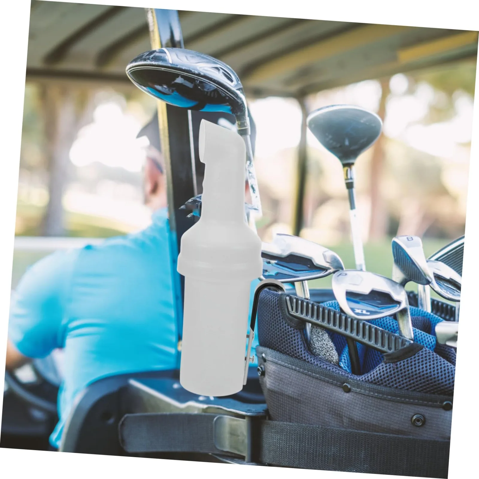 STOBAZA Golf Cart Sand Bottle Holder, White Plastic image 4